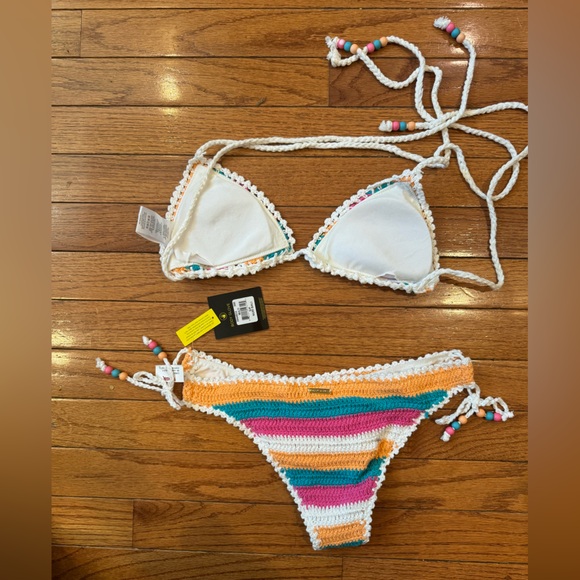 Body Glove Multi Color Knot String Bikini S - Picture 2 of 4